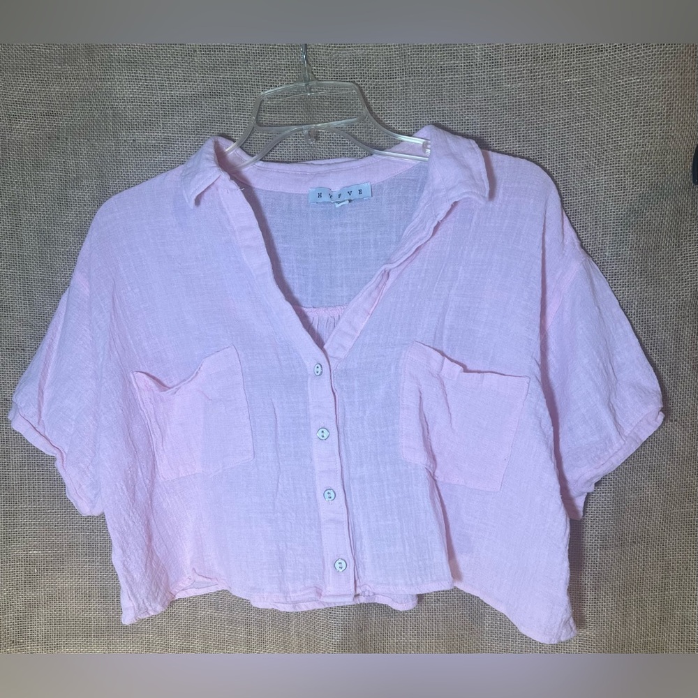 HYFVE Light Pink Collared Shirt
